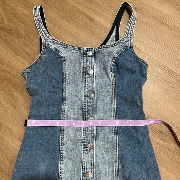 Hollister Two-Tone Denim Mini Dress/Size Medium - Picture 8 of 10